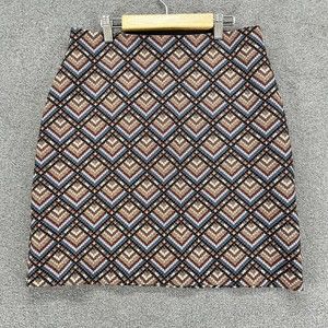 Dunnes Mini Skirt Womens‎ Size 12 Textured  colorful blue red pink Black short